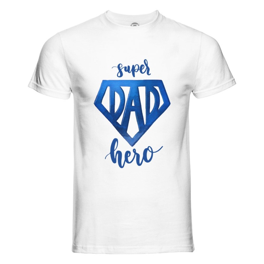 T-shirt uomo super dad hero Per il papà