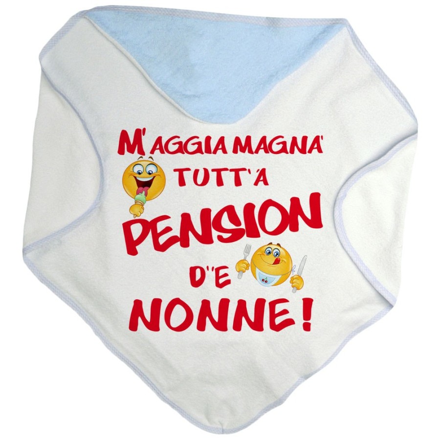 Accappatoio neonato mi devo mangiare tutta la pensione del nonnodei nonni Per i nonni