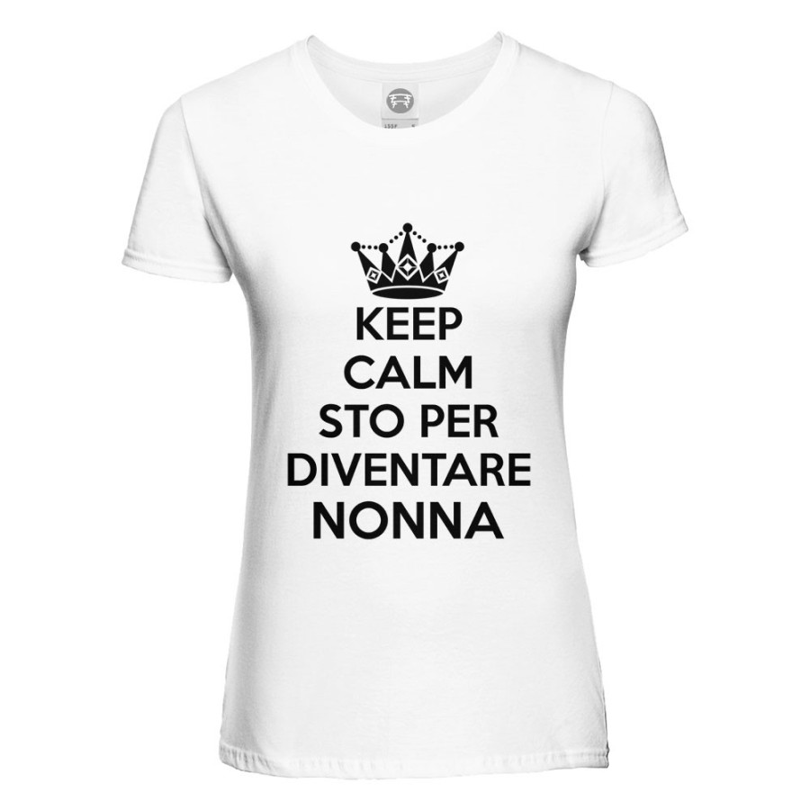 T-shirt donna keep calm sto per diventare nonna Per i nonni