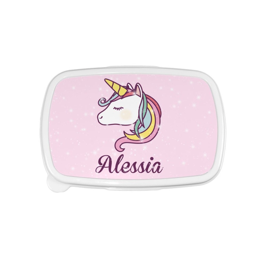 Porta pranzo personalizzato con nome unicorno magico Unicorni