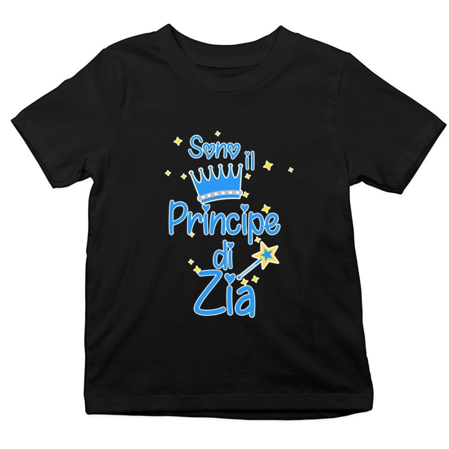 T-shirt bambino sono il principe la principessa di zio degli zii Per gli zii