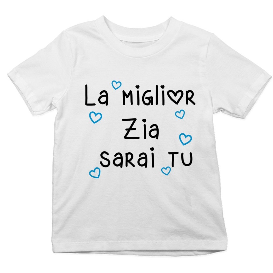 T-shirt bambino il miglior zio i migliori zii sarai tu sarete voi Per gli zii