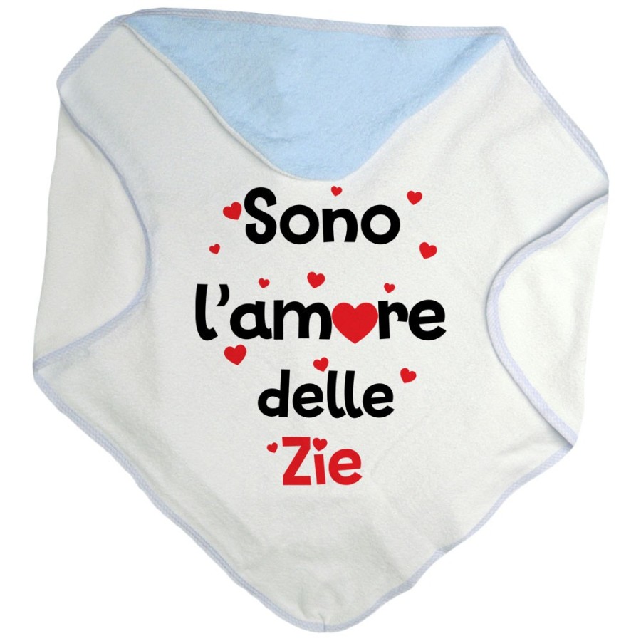 Accappatoio neonato sono amore dello zio degli zii  cuoricini Per gli zii