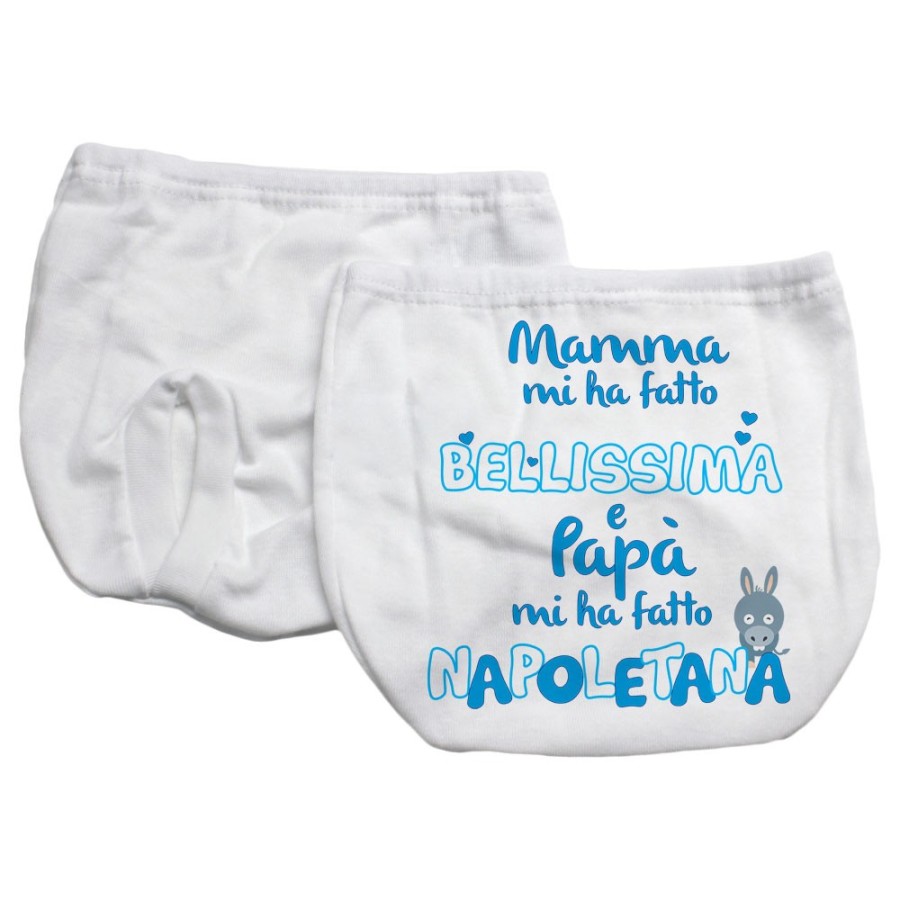 Mutandina copri-pannolino neonato mamma mi ha fatto bellissimo e papà napoletano Sport