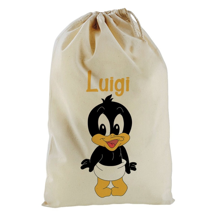 Sacchetto nascita bimbo personalizzato con nome baby duffy Cartoon