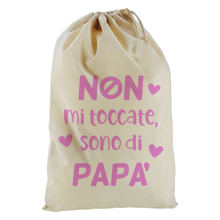 Sacchetto nascita bimbo non mi toccate sono di papà Per il papà