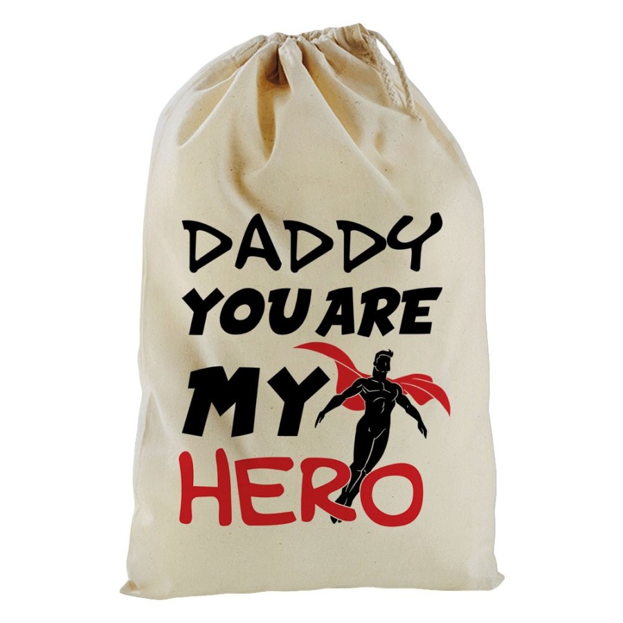 Sacchetto nascita bimbo daddy you are my hero Per il papà