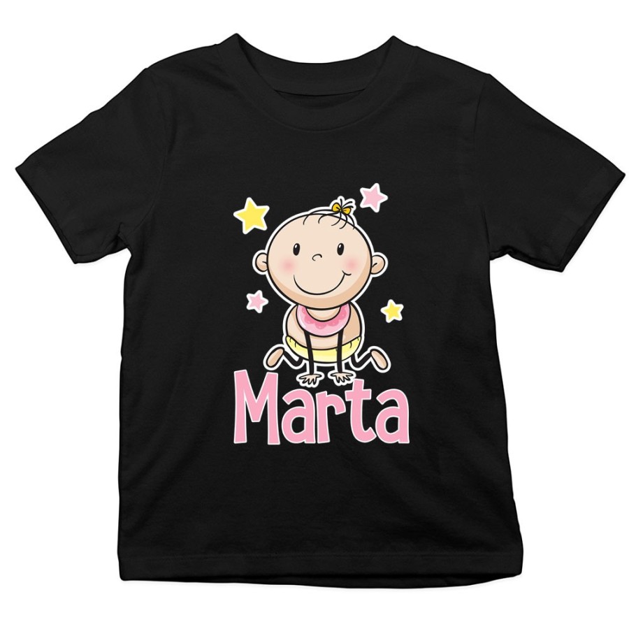 T-shirt bambino personalizzata con nome bimbo bimba stellare Divertenti