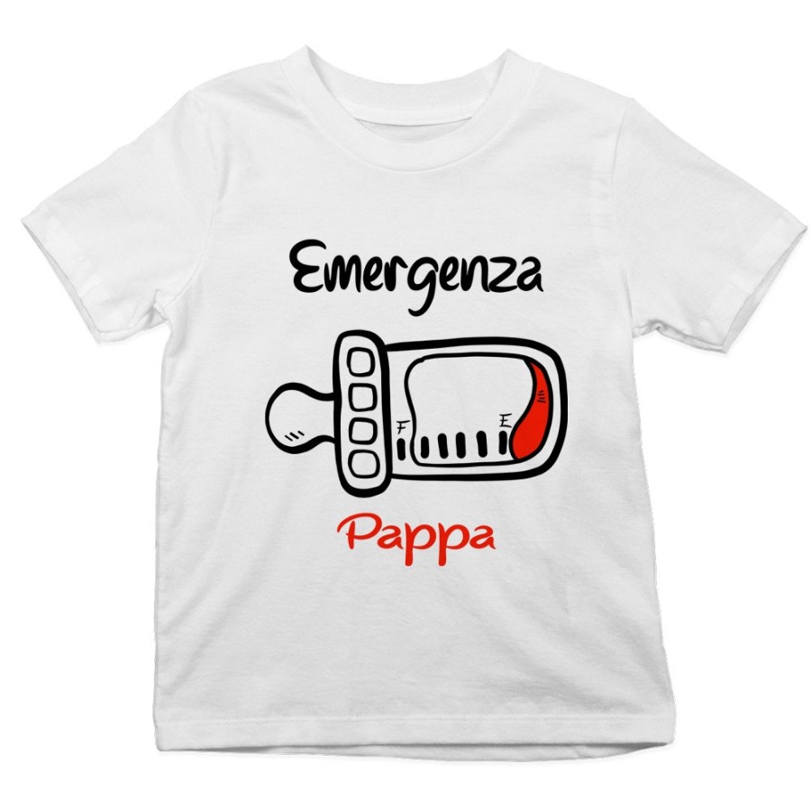 T-shirt bambino emergenza pappa Divertenti