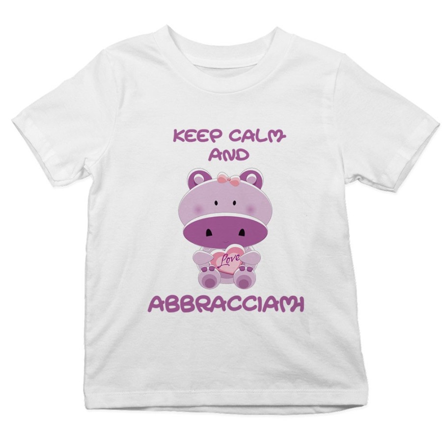 T-shirt bambino keep calm and abbracciami Divertenti