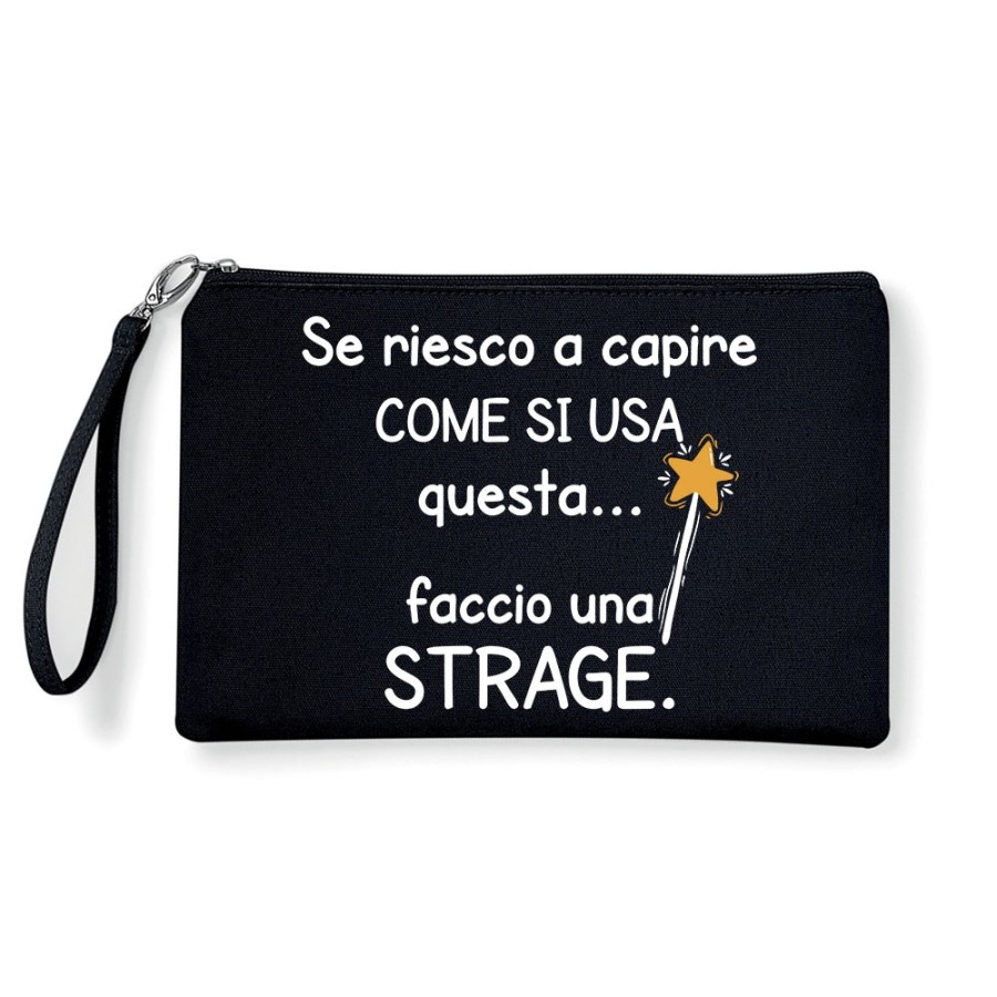 Pochette se riesco a capire come si usa faccio una strage Frasi