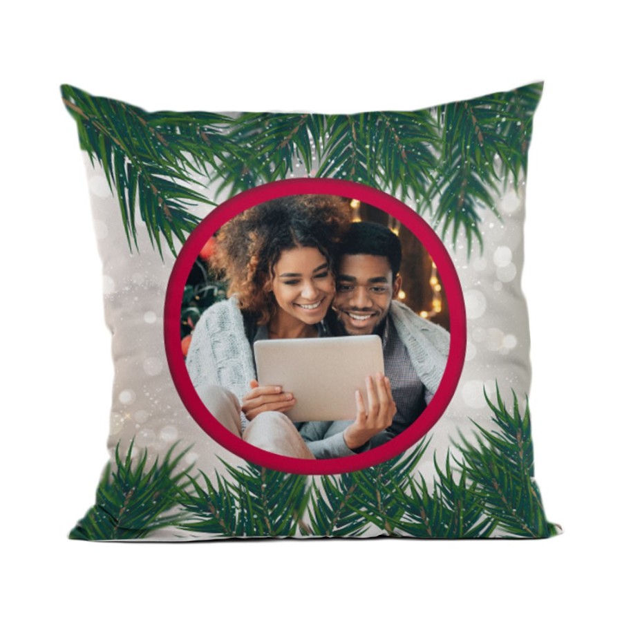 Cuscino personalizzato con foto christmas background Natale