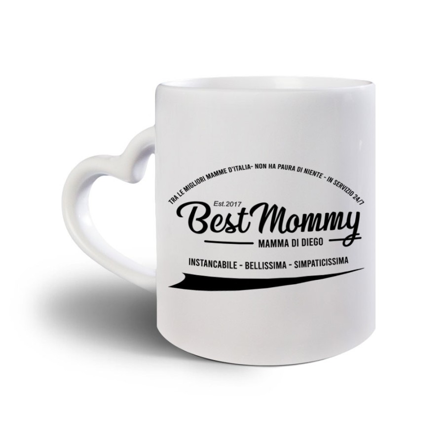 Tazza personalizzata con nome del bambino e data best mommy Per la mamma