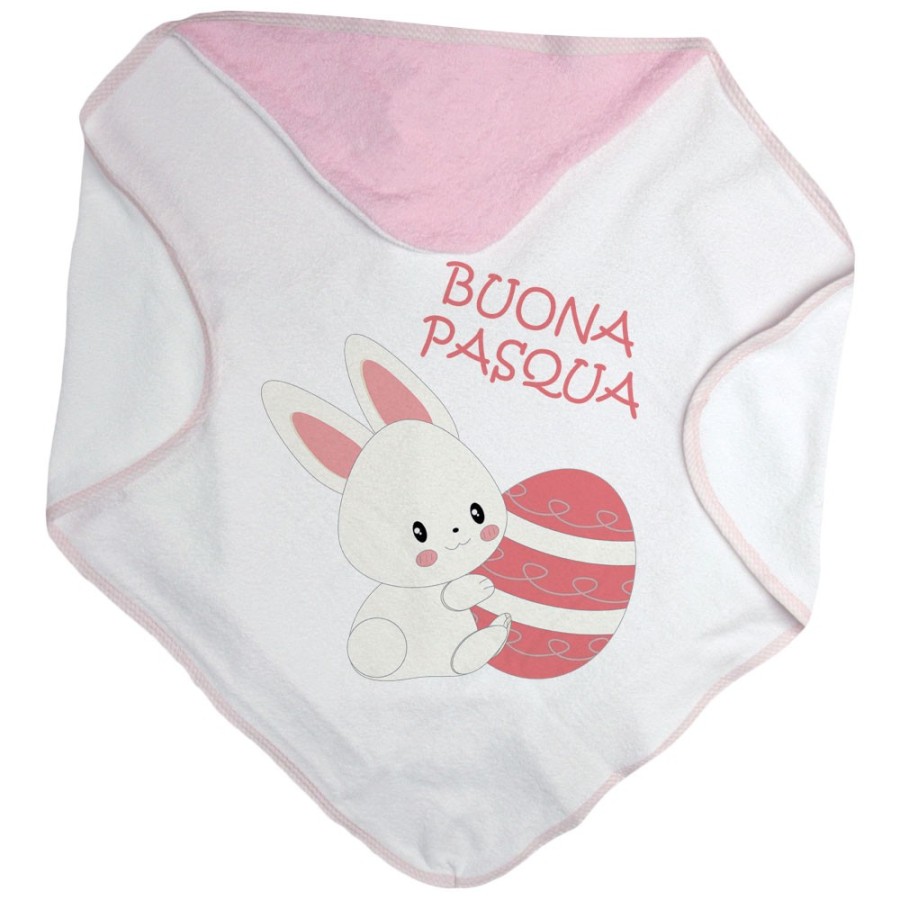 Accappatoio neonato buona pasqua coniglietto carino Pasqua