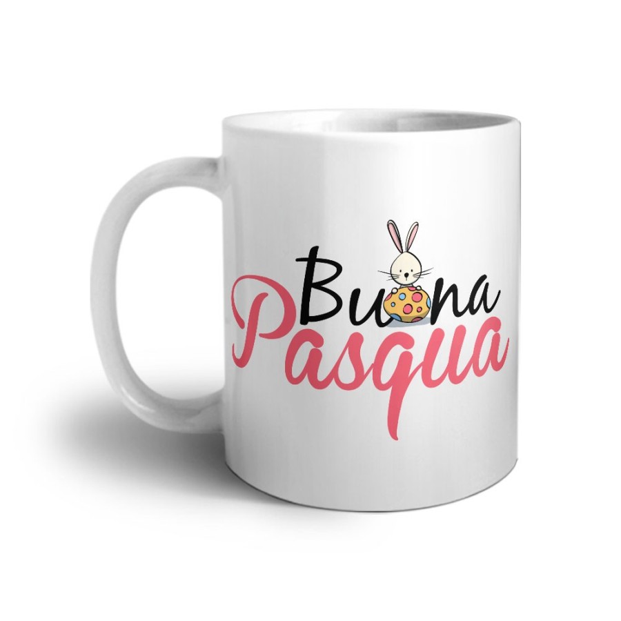 Tazza buona pasqua con coniglietto e ovetto Pasqua