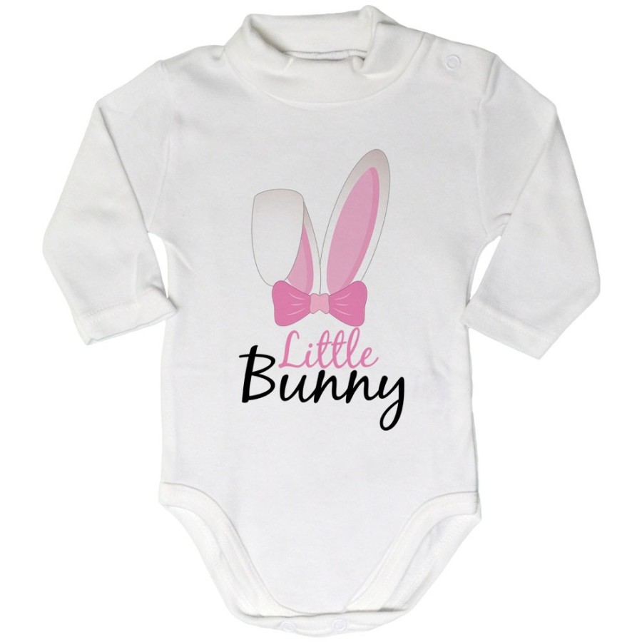 Body lupetto neonato personalizzabile little bunny Pasqua