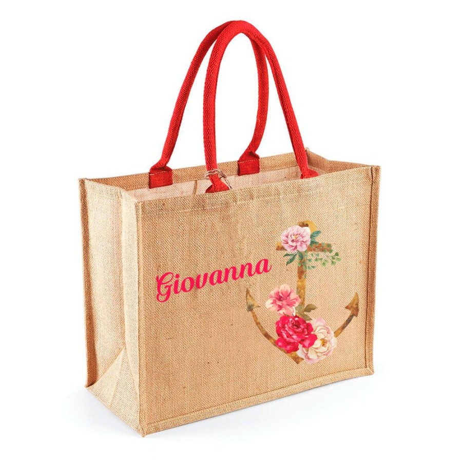 Borsa mare ancora personalizzata con nome Summer