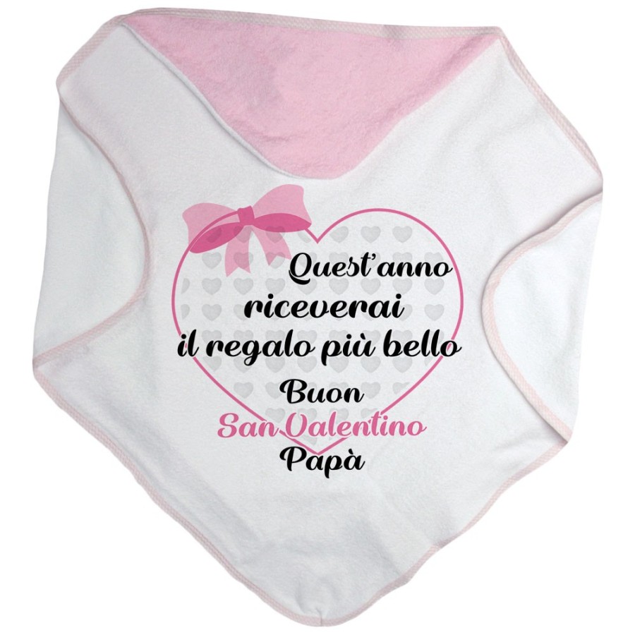 Accappatoio neonato quest'anno riceverai il regalo più bello buon san valentino mamma Love