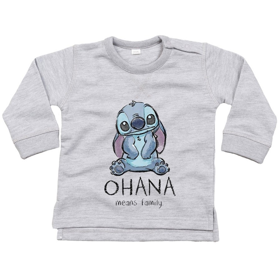 Felpa neonato con stitch ohana means family Cartoon