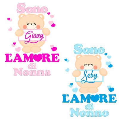 Personalizzata con nome e orsetto sono l'amore del nonno dei nonni