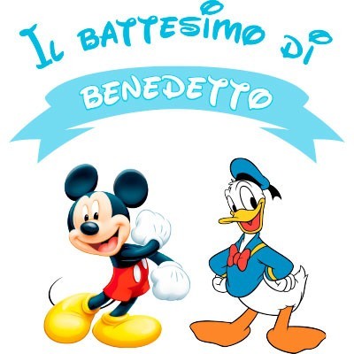 Il battesimo di con paperino e topolino