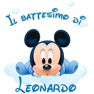 Il battesimo di a tema topolino