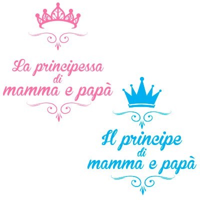 Sono la principessa il principe di mamma e papà