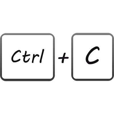 Ctrl+c copy