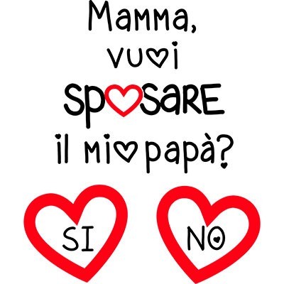 Mamma vuoi sposare il mio papà? si o no?