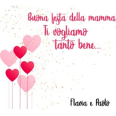 Personalizzata con nomi buona festa della mamma ti vogliamo tanto bene