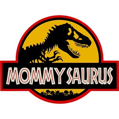 Mommy saurus baby saurus jurassic