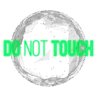 Do not touch the world neon